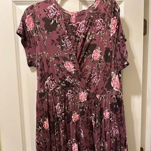 Purple floral torrid dress